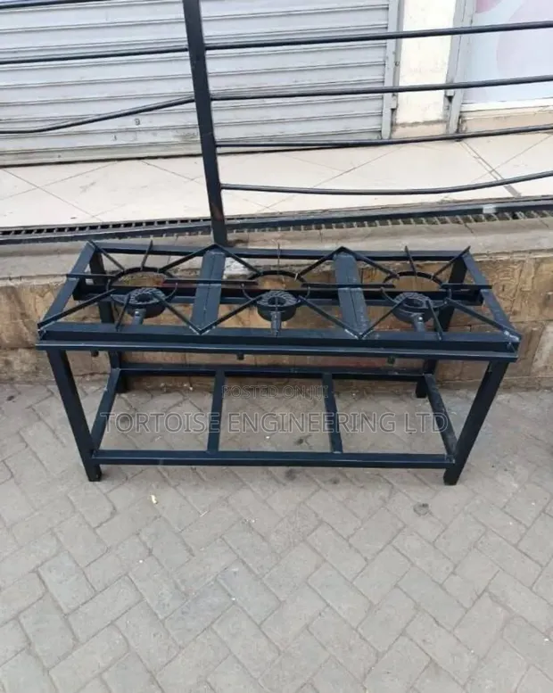 Commercial 3-Burner Gas Cooker 140cm - 1
