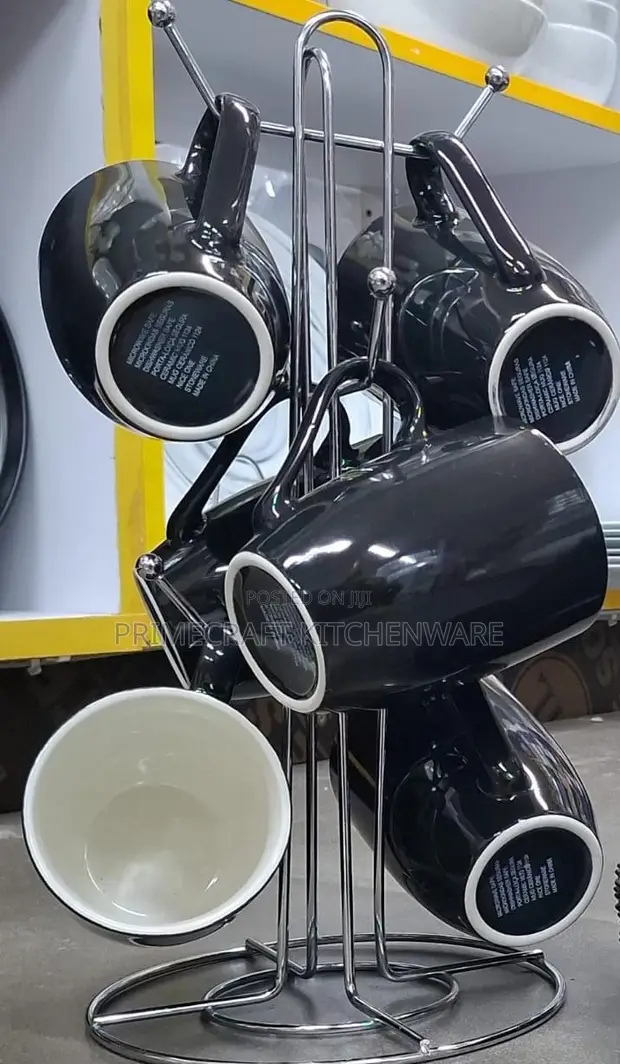 Sundabest Mugs Nyeusi za Ceramic - 1