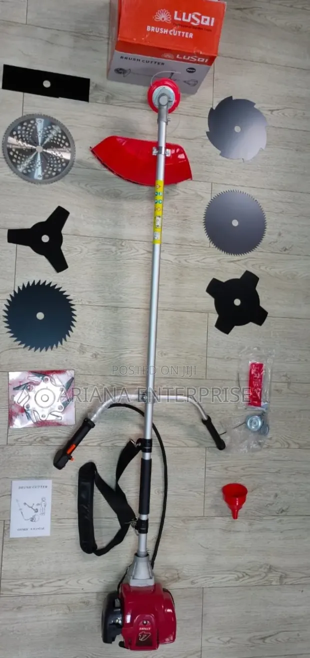Heavy-Duty Gasoline Brush Cutter & Grass Trimmer - 1
