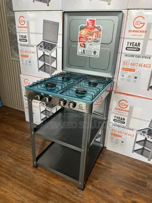 Eurochef 4 Gas Standing Cooker with Shelves