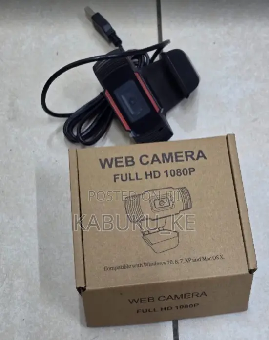 Webcam Mpya ya USB Full HD na Maikrofoni Iliyojengewa Ndani - 1