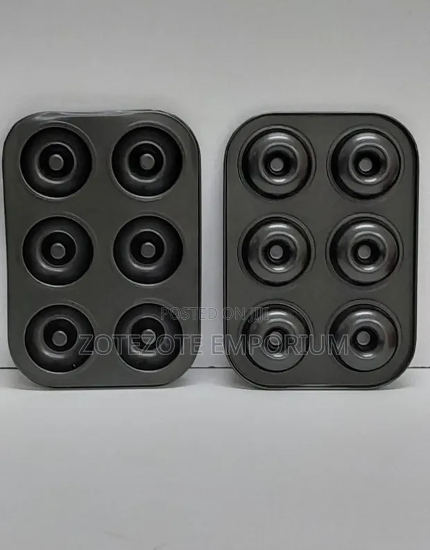 6-Hole Doughnut & Cupcake Baking Tray - 1