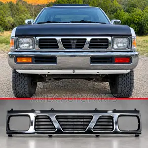 Nissan Sahara D21 Hi-Rider Pickup Grille Mbele 1995-1998 Chrome