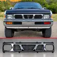 Nissan Sahara D21 Hi-Rider Pickup Front Grille 1995-1998 Chrome - 1