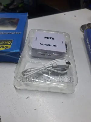 VGA to HDMI Adapter with Charging Cable