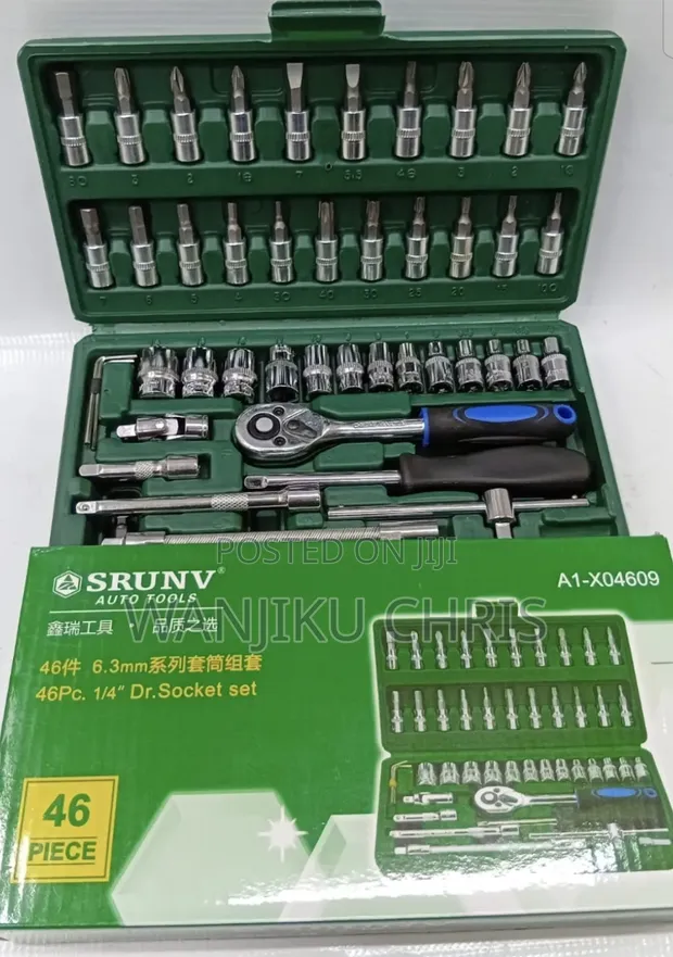 Seti ya Spana za Socket 46pcs - 1