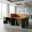Custom 4-Way Office Workstation - 1