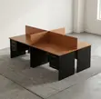 Custom 4-Way Office Workstation - 4