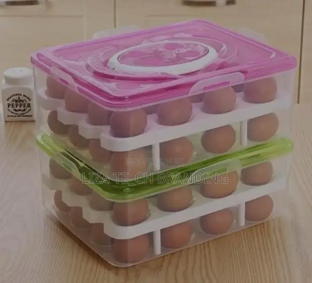 2-Layer 32-Piece Egg Tray Organizer - 1