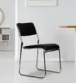 Stackable Visitors Chair - Black - 3
