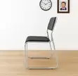 Stackable Visitors Chair - Black - 4