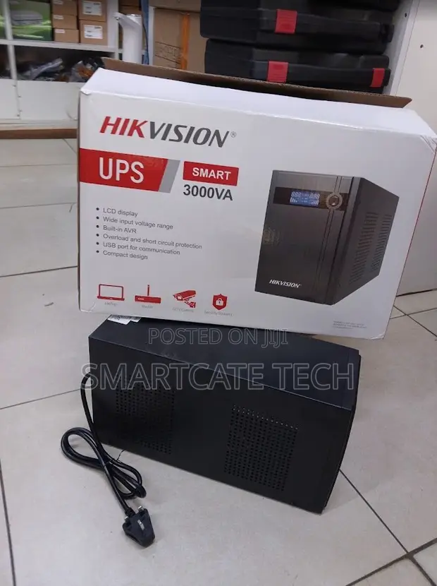 Hikvision 3000VA Smart UPS - Reliable Power Protection - 1