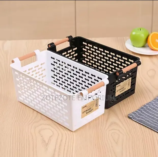 Multipurpose Thick Plastic Storage Basket - 1