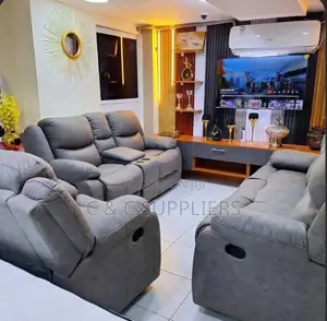 Sofa ya Recliner ya Kiti 7 cha Ngozi