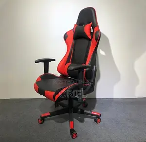 Red Leather Reclining Gaming Office Chair