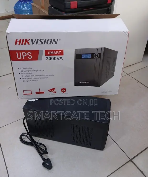 Hikvision 3KVA UPS (3000VA/1800W) - Nguvu ya Akiba Nzito - 1