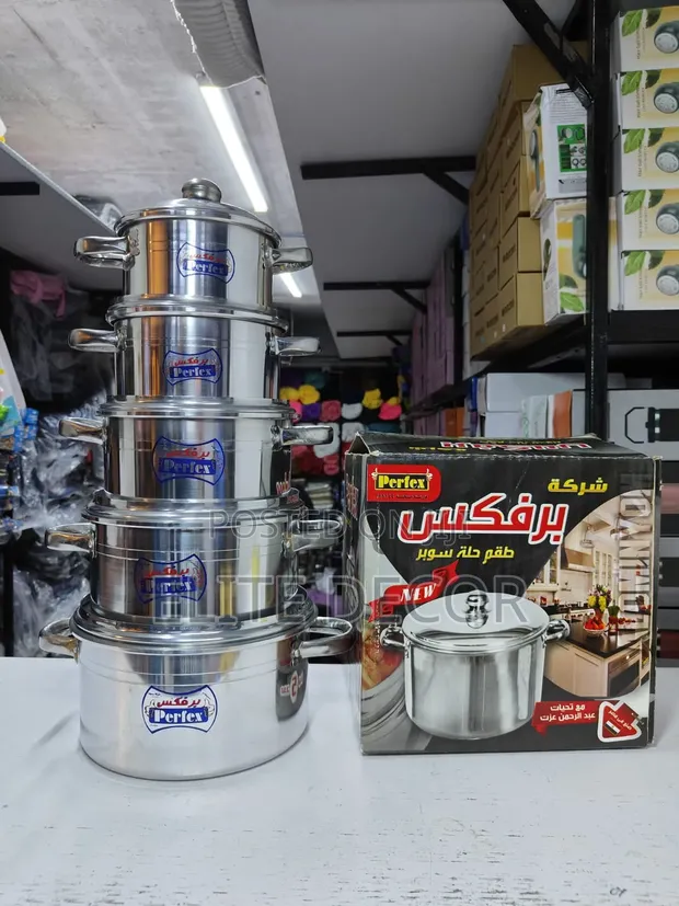 10-Piece Stainless Steel Sufuria Set - New Design - 1