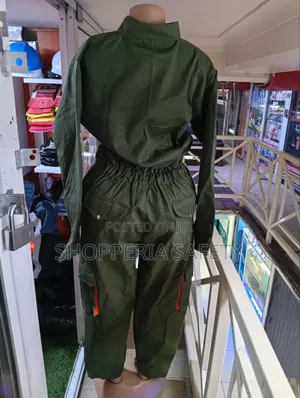 Jungle Green Cargo Overalls