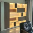 Executive Modern Wall Bookcase - 5