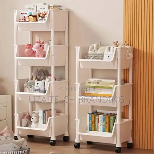 4-Layer Trolley Storage Rack - 1