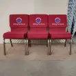 Kiti cha Kanisa cha Karamu cha Kitambaa Chenye Rangi Nyekundu - 2