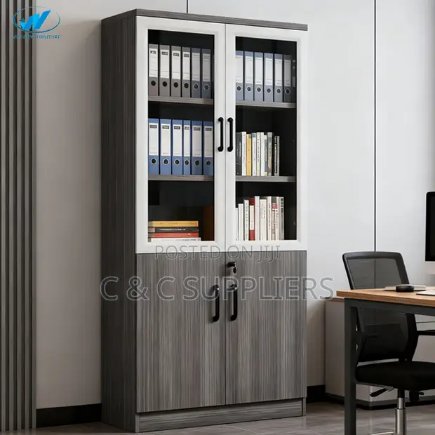 2-Door Wood File Cabinet - 1