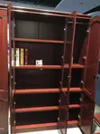 3-Door Mahogany Storage Cabinet - 3