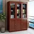 3-Door Mahogany Storage Cabinet - 4