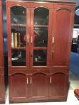 3-Door Mahogany Storage Cabinet - 5