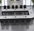 Custom 6M U-Shaped Boardroom Meeting Table - 5