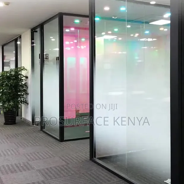 Frosted Window Film - Plain, Designed, One Way Gradient - 1