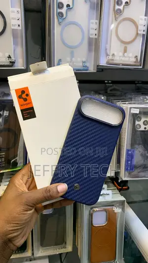 Kifaa cha Simu cha Bluu cha Carbon-Fiber chenye Sumaku kwa iPhone 17 Air