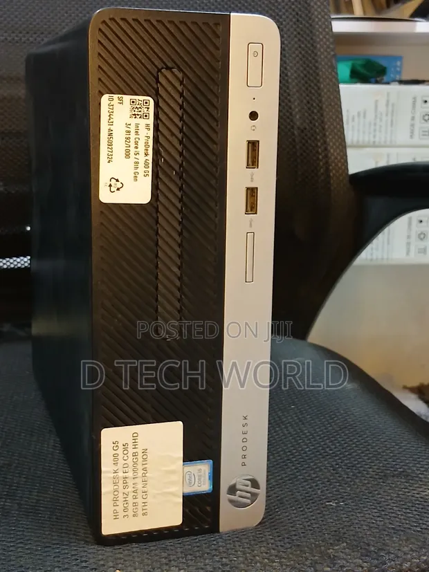 HP ProDesk 400 G5 Desktop Computer - Core i5, 8GB RAM, 256GB SSD - 1