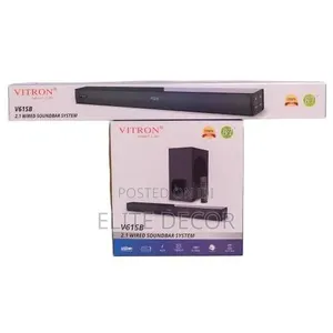 Vitron V61SB 2.1 Soundbar System na Subwoofer Yenye waya