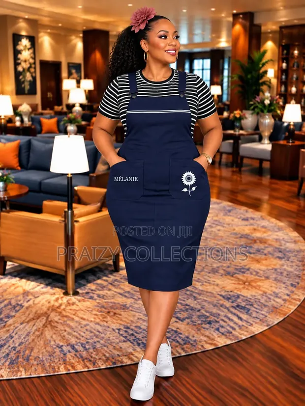 Classy & Comfy 2-Piece Dungaree Dress - 1