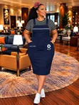 Classy & Comfy 2-Piece Dungaree Dress - 1