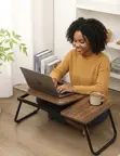 ZenTilt Folding Bed Workstation yenye Kompartment ya Cup - 2