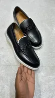 Dior Loafers za Kawaida - Ngozi Nyeusi na Bluu - 1