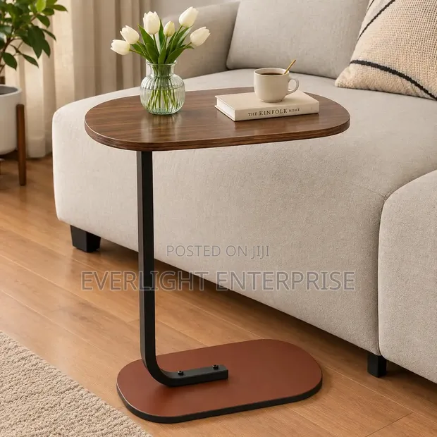 Modern C-Shaped Side Table - 1