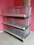 Kuku wa Broiler Battery Cage - Ndege 96 - 1
