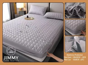 Quilted Waterproof Mattress Protector + 2 Pillow Protectors Set