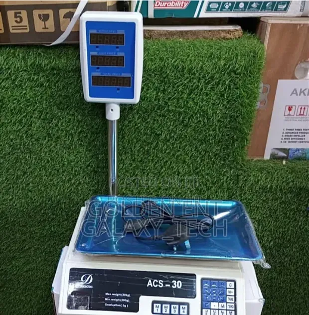 ACS 30kg Scale yenye Pole - 1