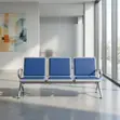 Heavy Duty Blue Waiting Bench - 2