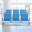 Heavy Duty Blue Waiting Bench - 4