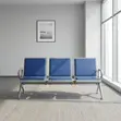 Heavy Duty Blue Waiting Bench - 5