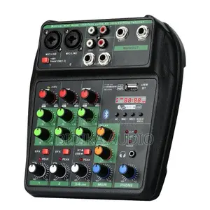 BOMGE 4 Channel Mixer with Bluetooth & Phantom Power