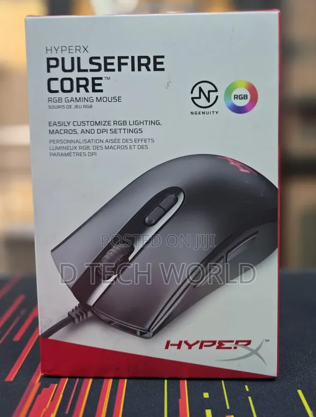 HyperX Pulsefire Wired Gaming Mouse - RGB, 6200 DPI - 1