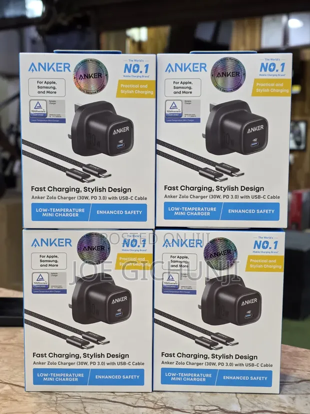 Anker Zolo 30W PD 3.0 Charger with USB-C Cable - 1