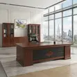 Executive Mahogany Boss Desk - 1.8m - 3