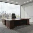 Executive Mahogany Boss Desk - 1.8m - 5